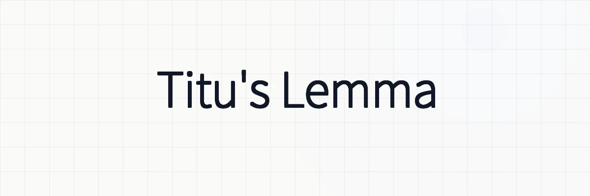 Titu's Lemma