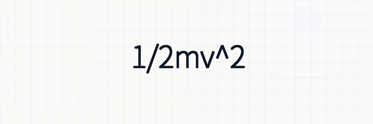 1/2mv^2