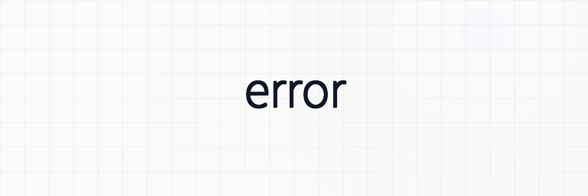 error