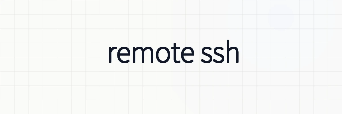 remote ssh